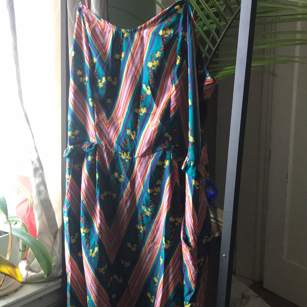 Funky patterned shift dress